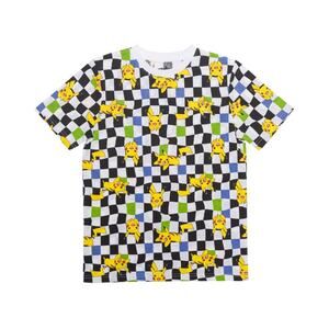 Boys Pikachu All Over Print Short Sleeve Graphic T-shirt Size Medium NWT